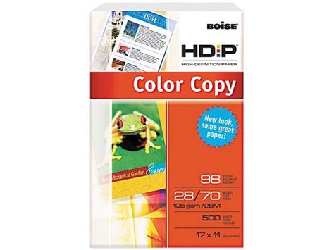 Boise Hdp Color Copy Paper 98 Brightness 28lb 11 X 17 White 500