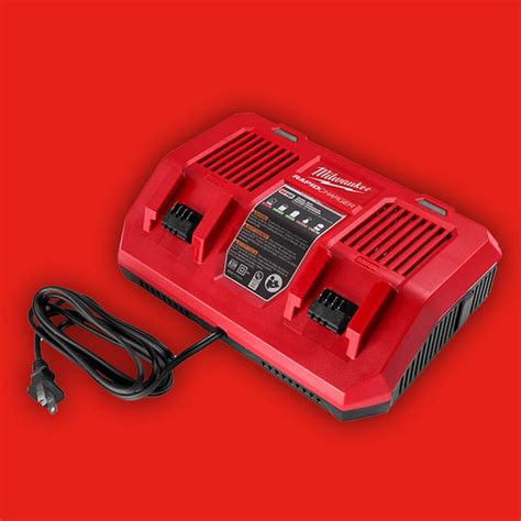 Milwaukee M18 18 Volt Lithium Ion Dual Bay Rapid Battery Charger 48 59