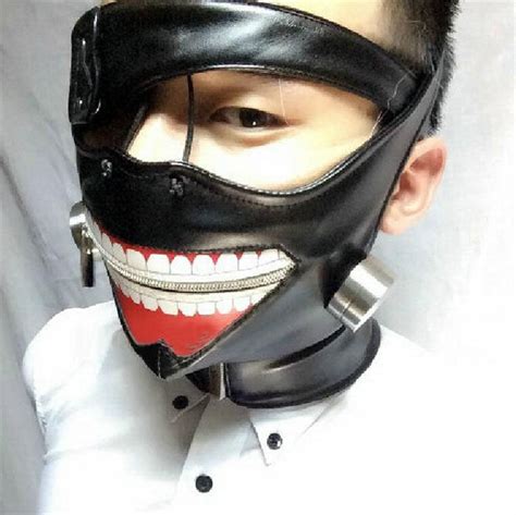 Shop kaneki ken masks created by independent artists from around the globe. New Tokyo Ghoul Kaneki Ken Mask Adjustable Zipper Masks PU ...