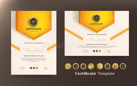 Certificate Of Appreciation Template And Vector Golden Luxury Premium