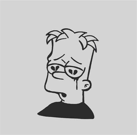 Bart Simpson Sad Drawing Depressed Bart Simpson Wallpapers Carisca Wallpaper