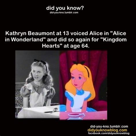 Alice In Wonderland Fact Kingdom Hearts Disney Fun Disney Facts