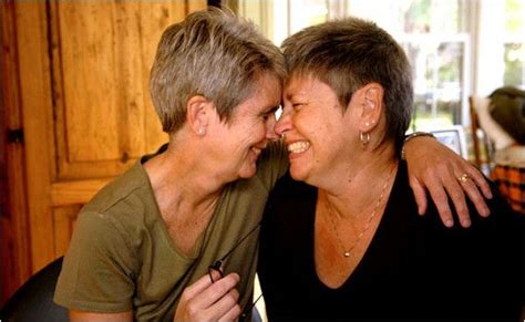 Cute Adorable Older Lesbian Couple Human Rights Campaign Marriage