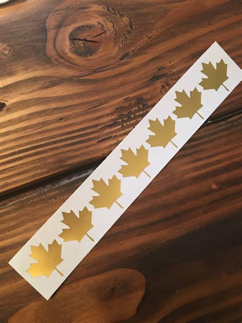 Maple Leaf Stickers Canada Stickers Canadian Leaf Etsy Uk