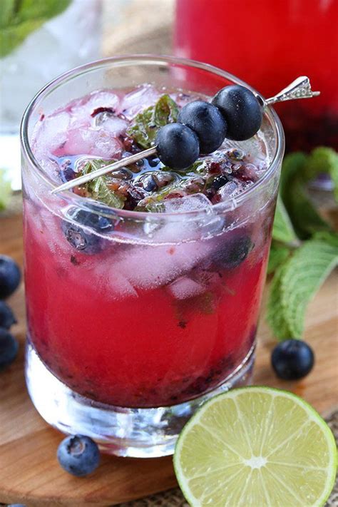 Best Low Carb Blueberry Mojito Cocktail Recipe Low Carb Drinks Low Carb Cocktails Keto Cocktails