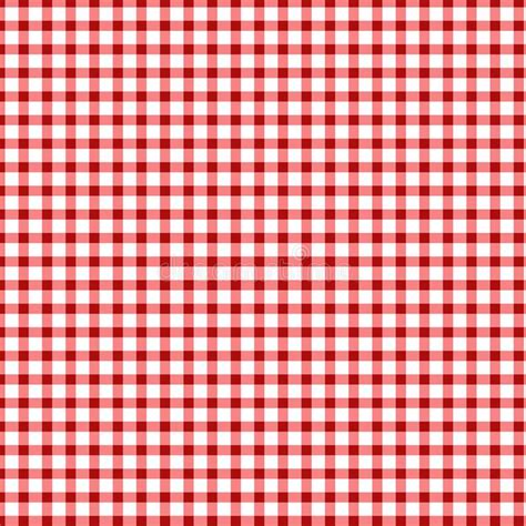 Red Gingham Pattern Background Stock Vector Illustration Of Cloth