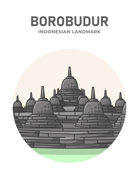 Borobudur Vector Art Icons And Graphics For Free Download
