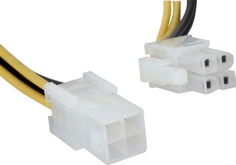 4 Pin 12v Atx Plug Jack Pc Power Supply Extension Cable Ebay