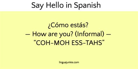 how to say hello sir in spanish