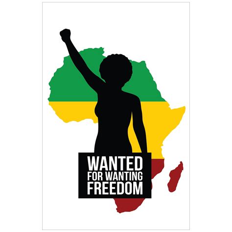 Wanted for Wanting Freedom Poster by Sankofa Designs | The Black Art Depot