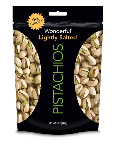 Wonderful Pistachios Pistachio Lightly Roasted Salted Case Oz Pack Of