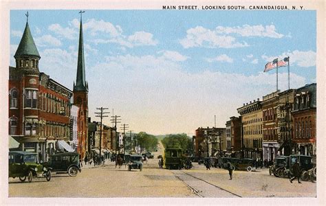 Main Street Looking South Canandaigua Ny Canandaigua Lake Landscape