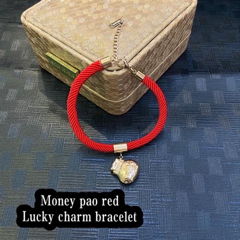 Red String Money Pao Stainless Charm Bracelet Shopee Philippines