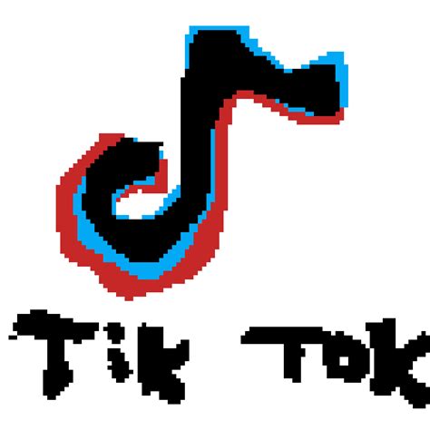Editing Tik Tok Logo Coming Up Free Online Pixel Art Drawing Tool