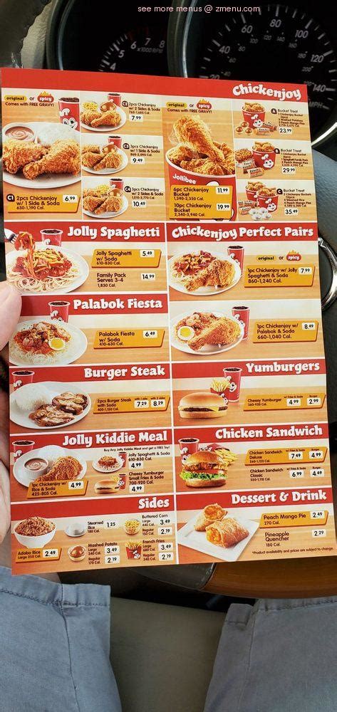 Jollibee New Jersey Menu Kind Of Nice Blogsphere Picture Show