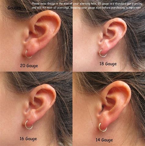 Hoop Earring Size Chart