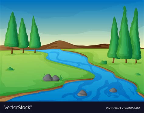 River Royalty Free Vector Image Vectorstock