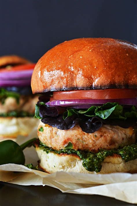 Mexican Turkey Burgers With Cilantro Lime Pesto These Are The Tastiest