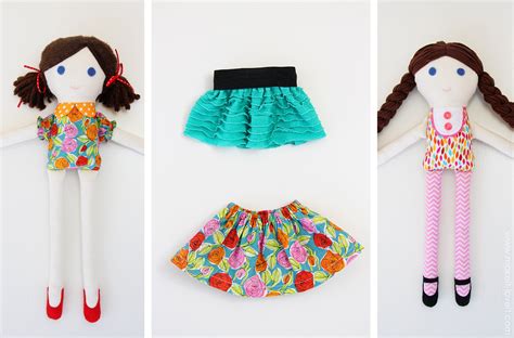 How To Make Simple Fabric Rag Dolls At Home Girl And Boy Patterns