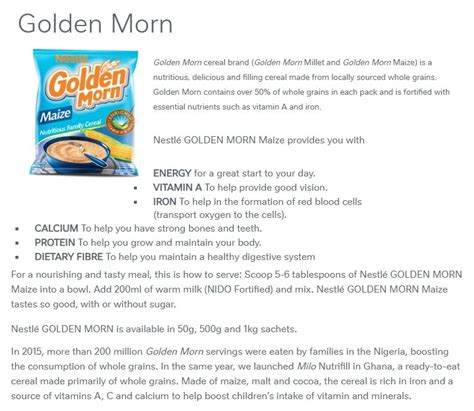 We are so loving this golden morn special snack recipe. How To Make Golden Morn / Golden Morn Nigeria Recipe Video Facebook / Turmeric golden paste is ...