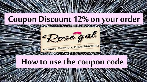 Rosegal Coupon Code 12 Off On Your Order Youtube