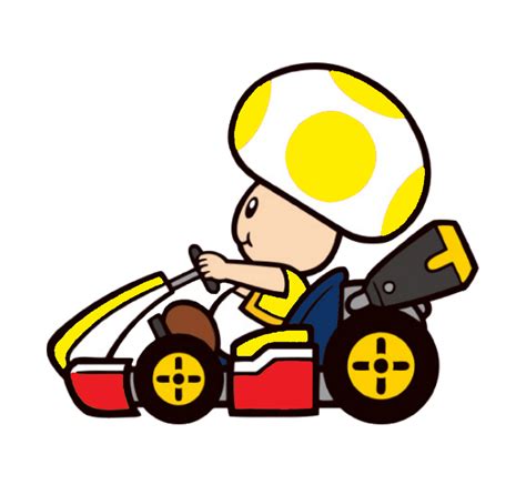 Super Mario Wolley Yellow Toad Riding Kart 2d By Joshuat1306 On Deviantart