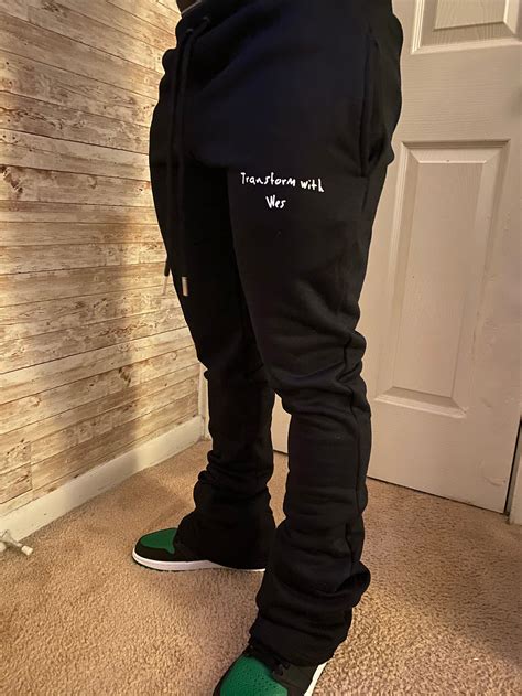 Super Stacked Sweatpants Etsy