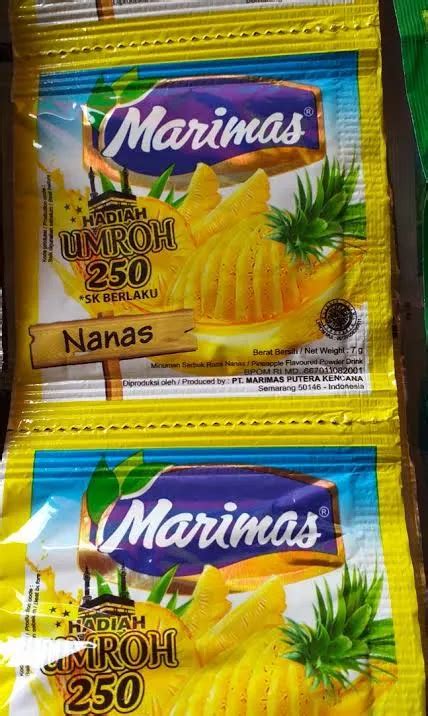 Minuman Serbuk Instan Marimas Renceng Sachet X Gram Rasa Nanas Lazada Indonesia