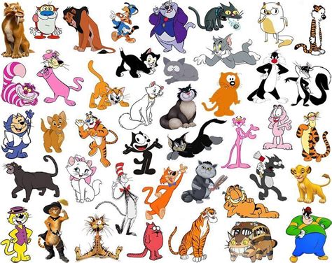 Find The Cartoon Cats Quiz Cartoon Character Pictures Funny Cartoon