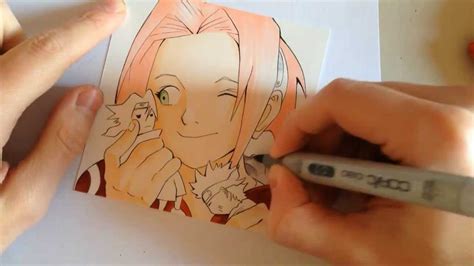 How To Draw Sakura Haruno Youtube