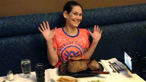 Mesmerizing Mom Downs 72 Ounce Steak In Under 3 Minutes