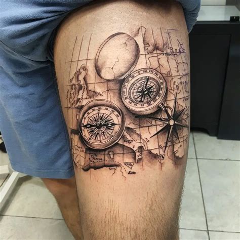 Top Trending Compass Tattoos To Try In Tattoos Design Idea