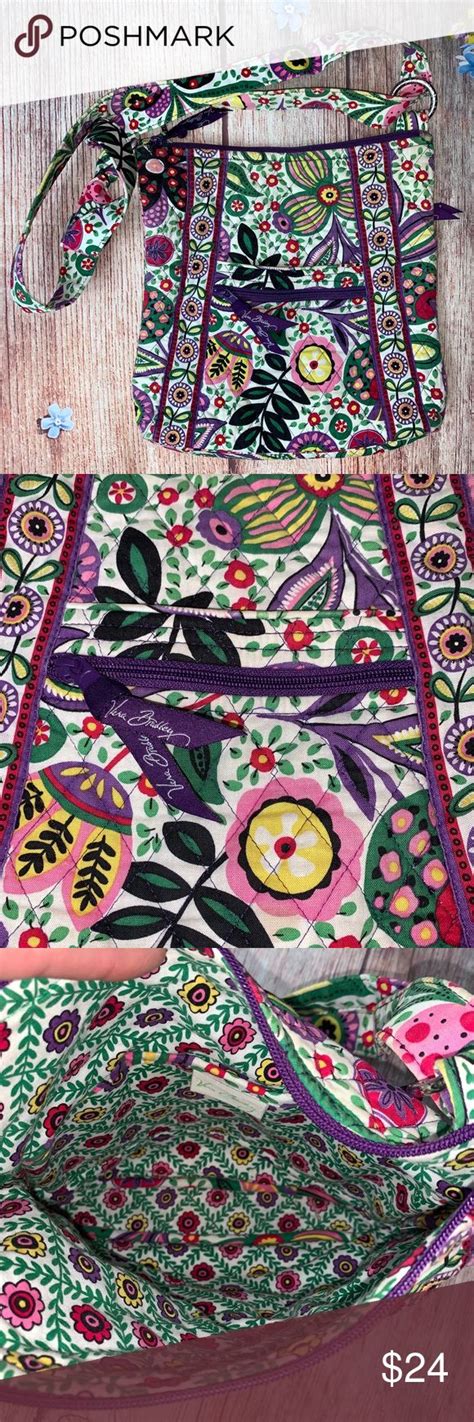 I also love how the flowers in this pattern seem hand cut and hand sewn. Vera Bradley Hipster Crossbody Viva La Vera | Vera bradley ...