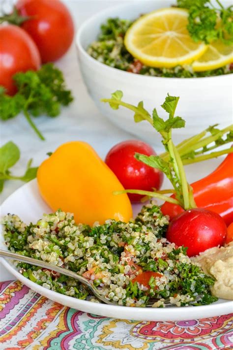 Gluten Free Tabbouleh With Quinoa Veggies Save The Day