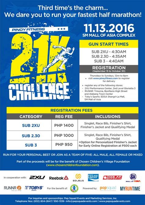 Pinoy Fitness 21k Challenge 2016 Pinoy Fitness