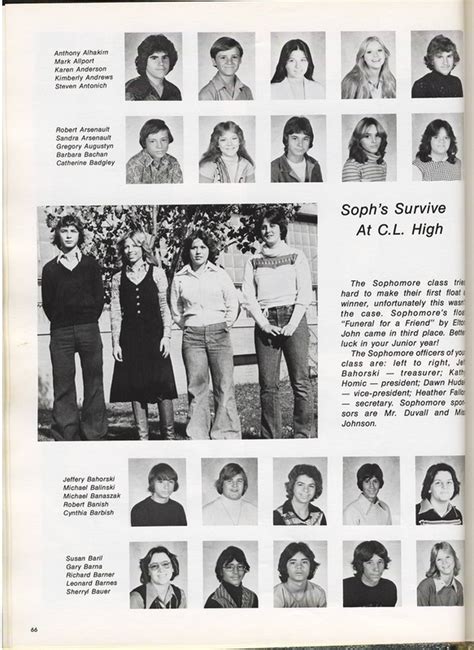 1977 yearbook sophomores center line high school memories