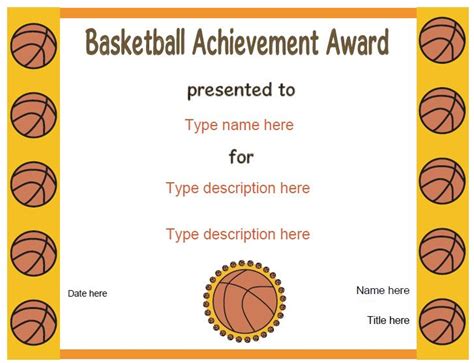 If you completed your course from september 1992 onwards you may purchase documents, including certificates, diploma. Sports Certificates - Basketball Award | CertificateStreet.com | Basketball awards, Life coach ...