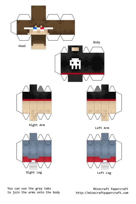 Nosam125 Request Papercraft Included Minecraft Skin