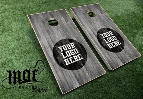 Custom Cornhole Wraps Vinyl Decals Barnwood College Etsy