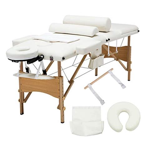 Uenjoy Folding Massage Table 84 Professional Massage Bed 3 Fold With Additional Accessories