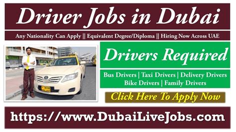 Driver Jobs In Dubai Abu Dhabi Sharjah And Across Uae 2021 In 2021