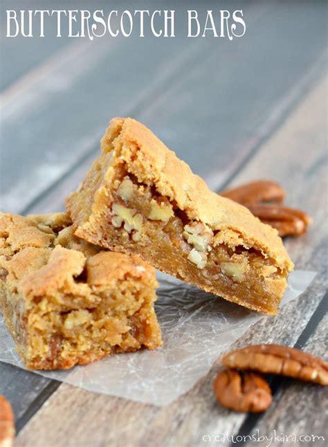 Buttery Chewy Butterscotch Bars Are An Easy Bar Cookie That Taste