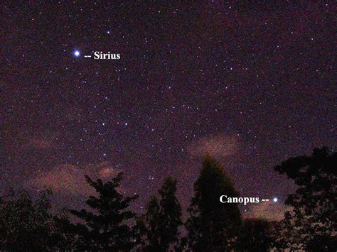 Canopus Is The Second Brightest Star In The Night Time Sky