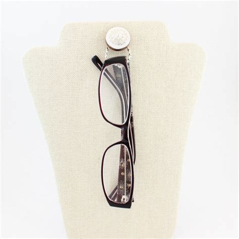 Eyeglasses Holder Magnetic Pin Red Poppy Magnetic Pin Reading Eyeglasses Id Badge Lanyard Etsy