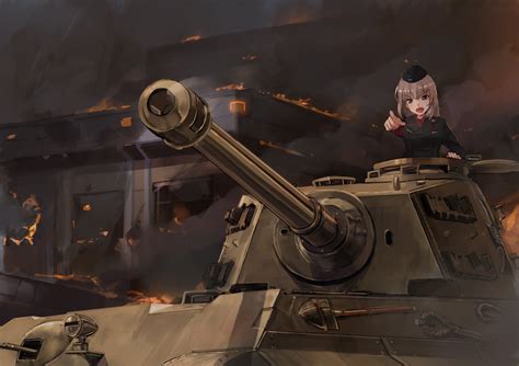 Anime Girls Und Panzer Hd Wallpaper By Akasa Ai