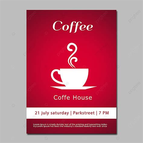 Coffee Template Download On Pngtree