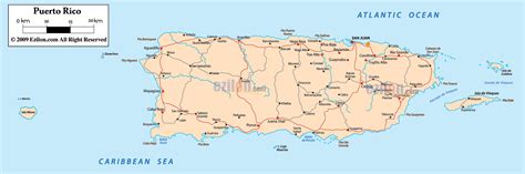 Detailed Political Map Of Puerto Rico Ezilon Maps