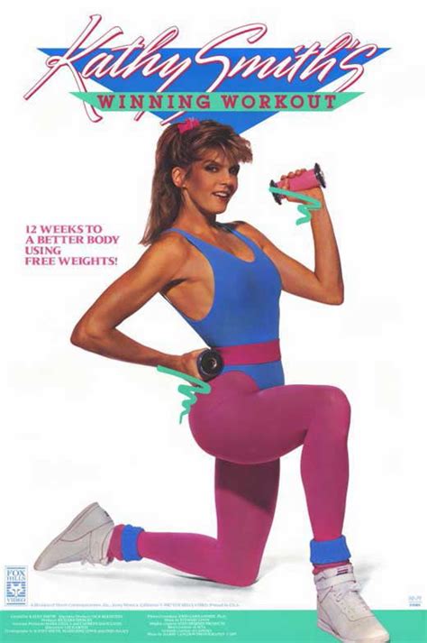 Kathy Smith Workout Series Winning Workout Movie Poster Style A 11 X 17 1987