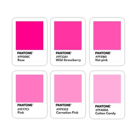 20 Pretty Shades Of Pink Pink Color Code Chart Pink C