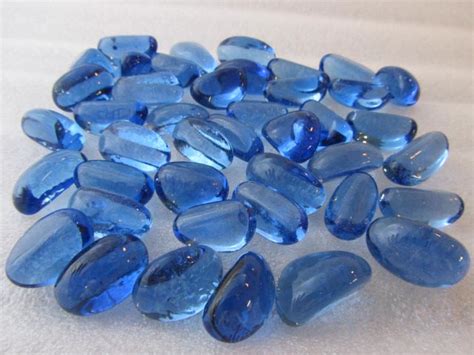 Everton Blue Glass Pebbles Midland Stone Uk